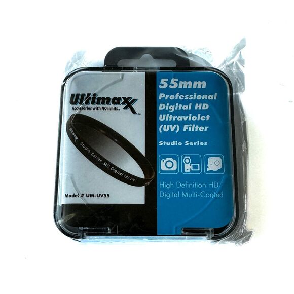 Ultimaxx 58mm Professional Digital HD Ultraviolet UV Filter Model # UM-UV58 - Picture 1 of 2